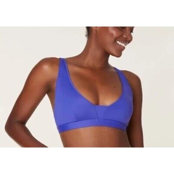 Andie NWT The Tahiti Bikini Top In Lapis Blue XL Beach Resort Vacation Swimwear - Picture 1 of 6